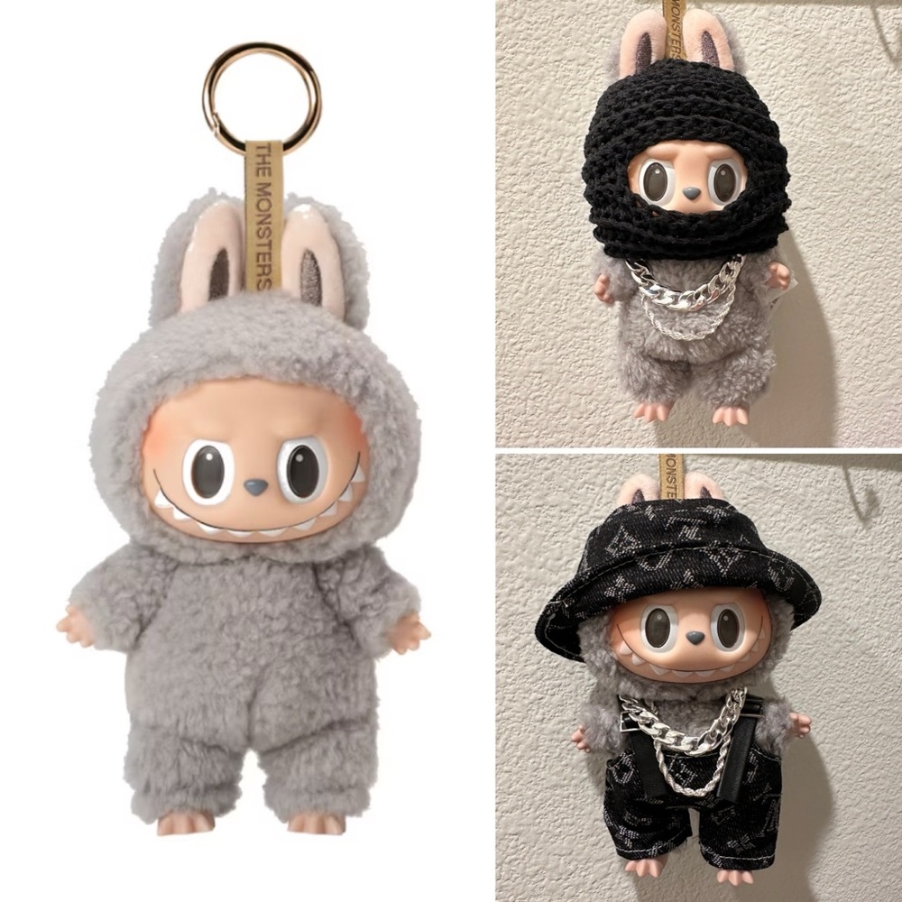 Comes With Accessories Pop Mart Labubu The Monsters Macarons - Sesame Bean